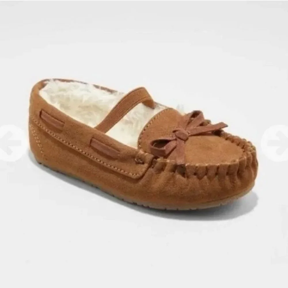 Celina Moccasin Slippers Dark Chesnut - Cat & Jack